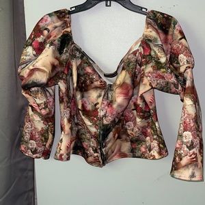 Floral Off The Shoulder Top